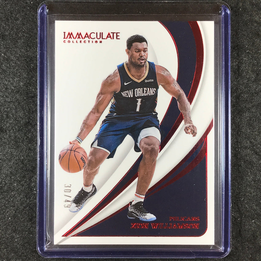 2023-24 Immaculate ZION WILLIAMSON Base Red 30/49 #46