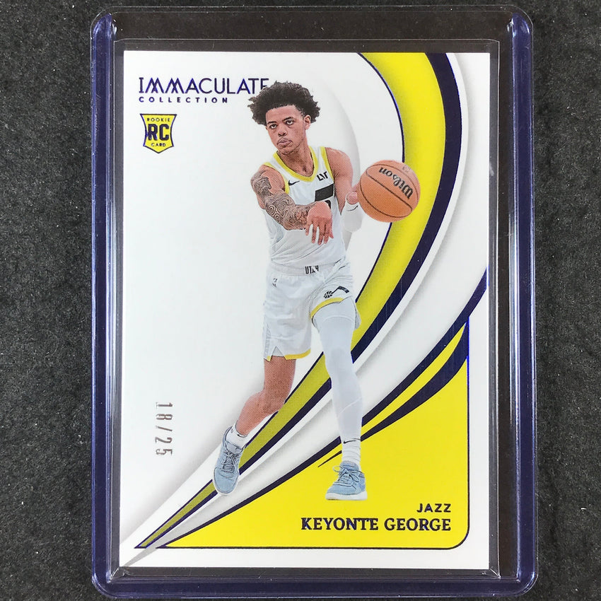 2023-24 Immaculate KEYONTE GEORGE Rookie Base Blue 18/25 #3