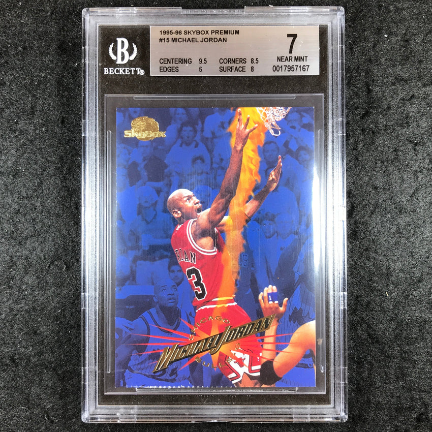 1995-96 Skybox Premium MICHAEL JORDAN #15 BGS 7 (167)