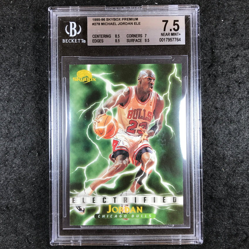 1995-96 Skybox Premium MICHAEL JORDAN Electrified #278 BGS 7.5 (764)