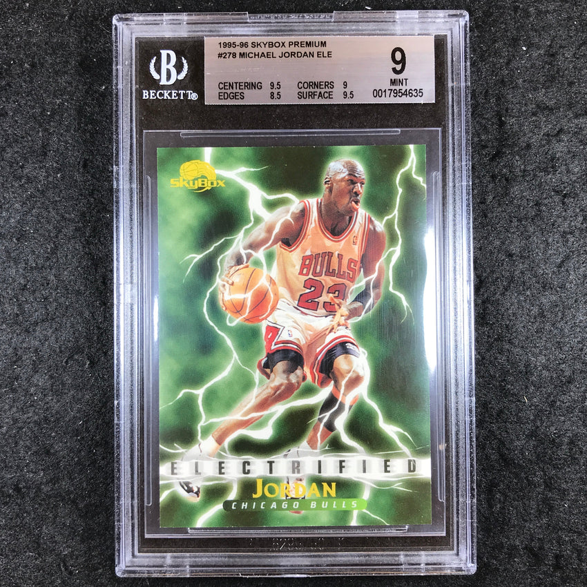 1995-96 Skybox Premium MICHAEL JORDAN Electrified #278 BGS 9 (635)
