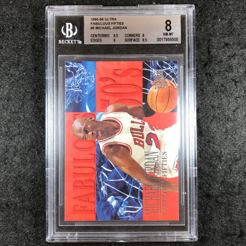 1995-96 Fleer Ultra MICHAEL JORDAN Fabulous Fifties #5 BGS 8 (500)