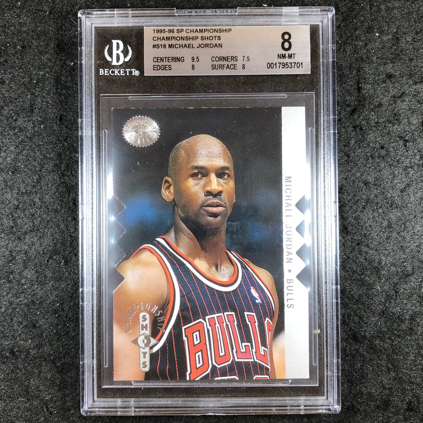 1995-96 SP Championship MICHAEL JORDAN Championship Shots #S16 BGS 8 (701)