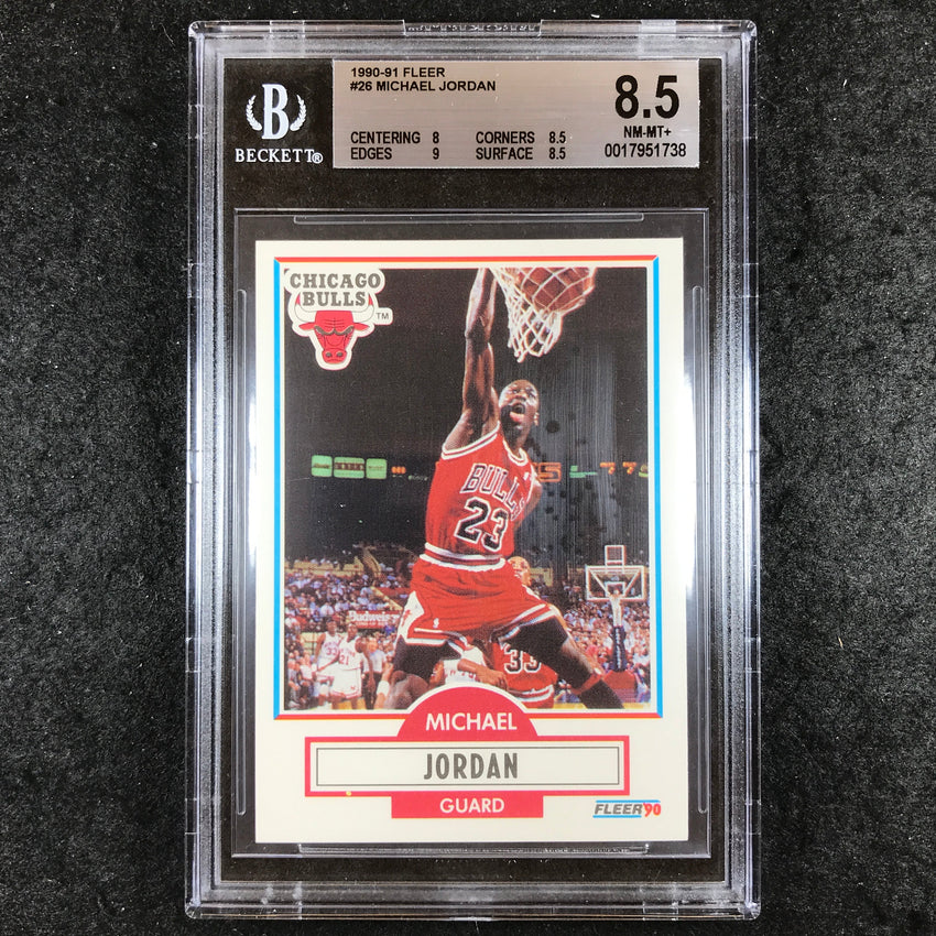 1990-91 Fleer MICHAEL JORDAN #26 BGS 8.5 (738)