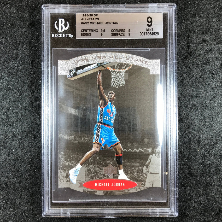 1995-96 SP MICHAEL JORDAN 1996 NBA All-Stars Die-Cut #AS2 BGS 9 (528)