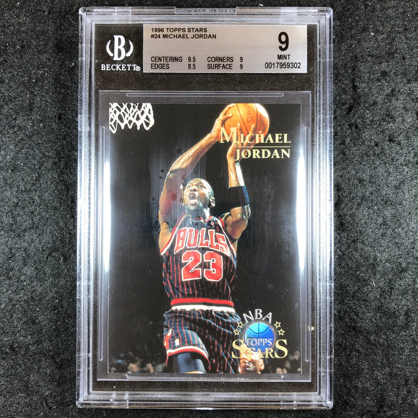 1996 Topps Stars MICHAEL JORDAN #24 BGS 9 (302)