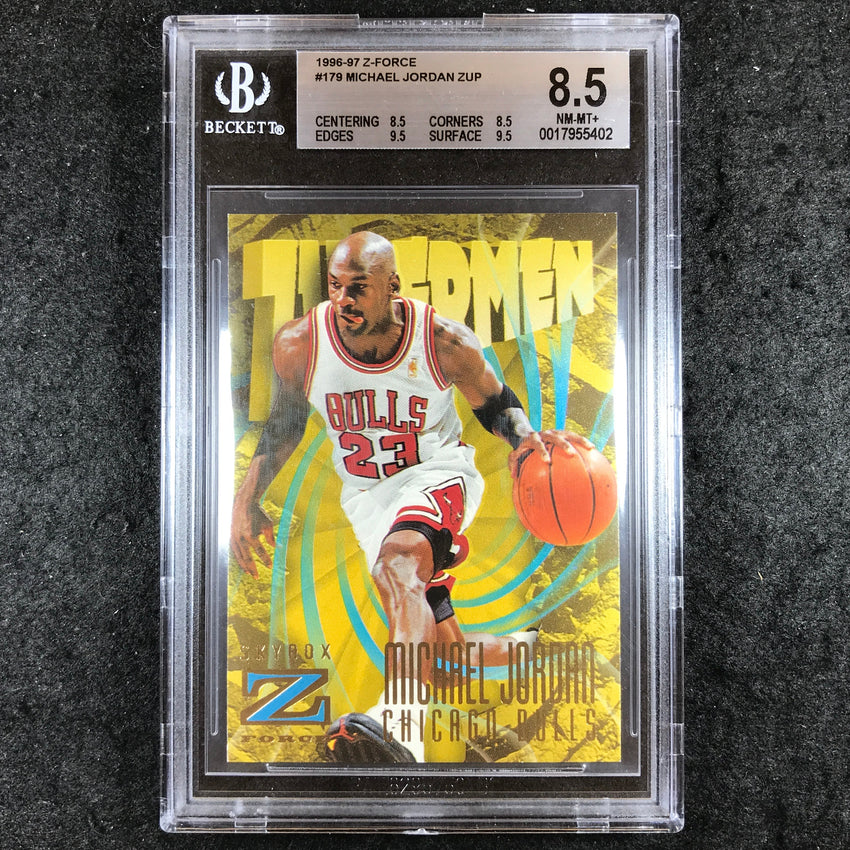 1996-97 Z-Force MICHAEL JORDAN Zupermen #179 BGS 8.5 (402)