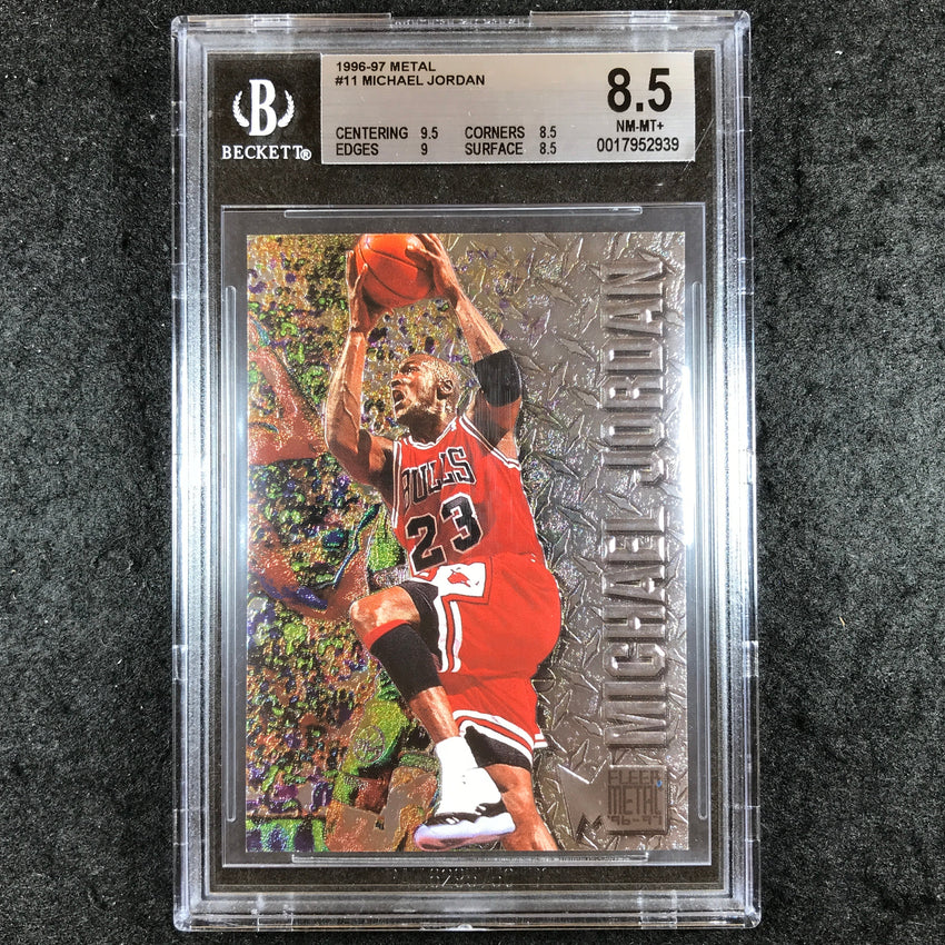 1996-97 Fleer Metal MICHAEL JORDAN #11 BGS 8.5 (939)