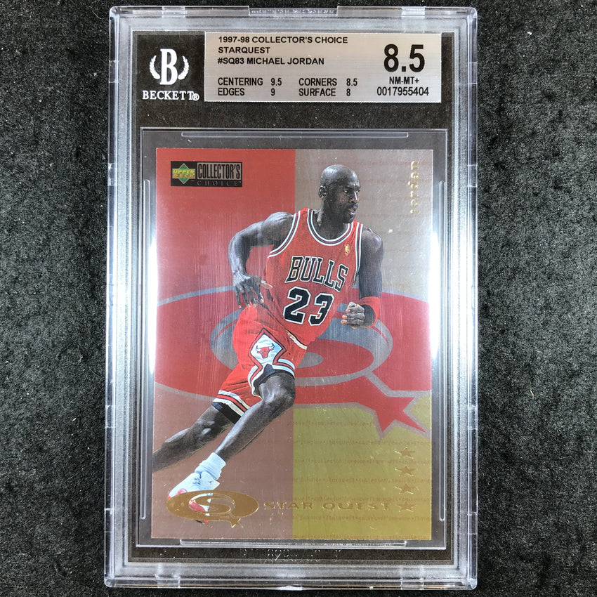 1997-98 Collector's Choice MICHAEL JORDAN Starquest #SQ83 BGS 8.5 (404)