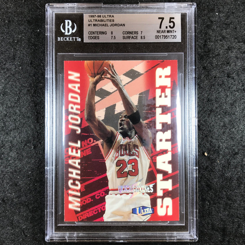 1997-98 Fleer Ultra MICHAEL JORDAN Ultrabilities #1 BGS 7.5 (720)
