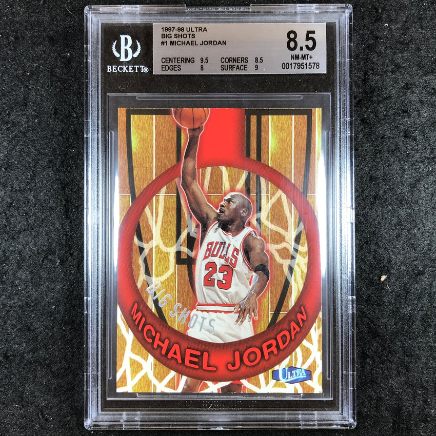 1997-98 Fleer Ultra MICHAEL JORDAN Big Shots #1 BGS 8.5 (578)