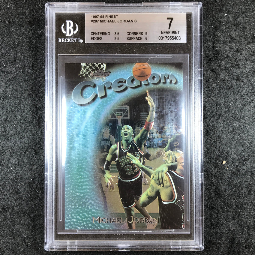 1997-98 Finest MICHAEL JORDAN Creators #287 BGS 7 (403)