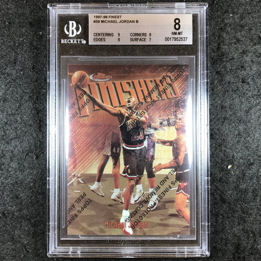 1997-98 Finest MICHAEL JORDAN Finishers #39 BGS 8 (537)