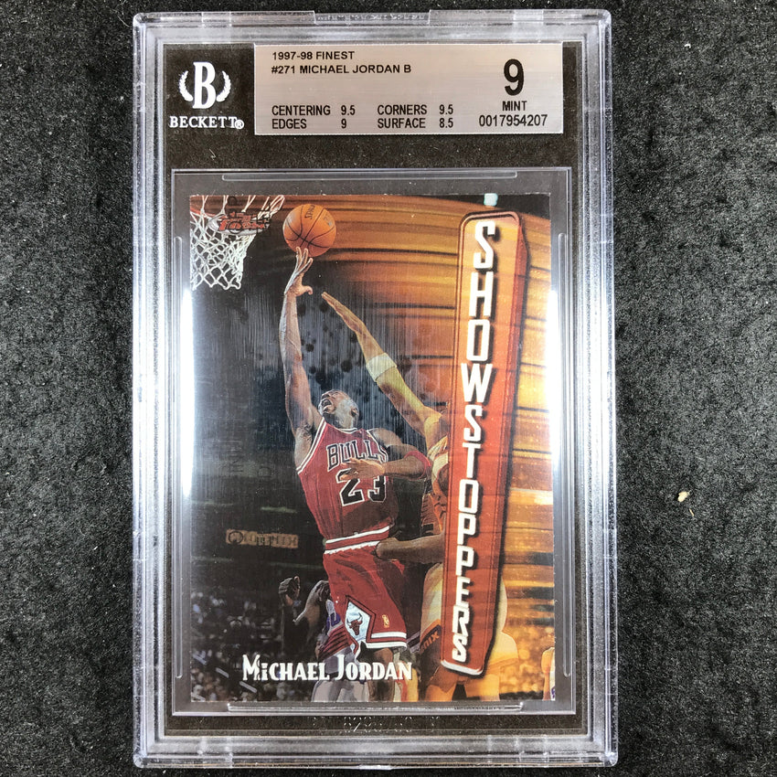 1997-98 Finest MICHAEL JORDAN Showstoppers #271 BGS 9 (207)