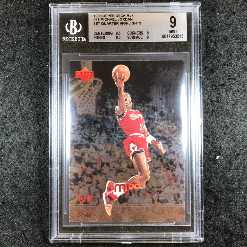 1998 Upper Deck MJX MICHAEL JORDAN 1st Quarter Highlights #49 BGS 9 (515)