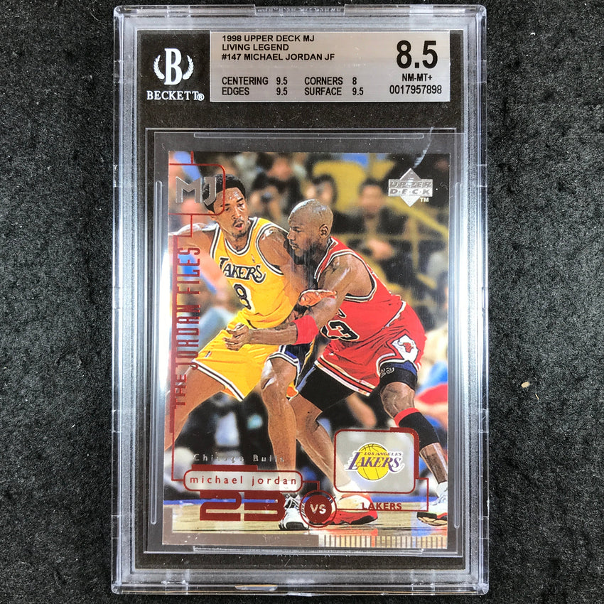 1998 Upper Deck MJ MICHAEL JORDAN Living Legend Jordan Files #147 BGS 8.5 (898)