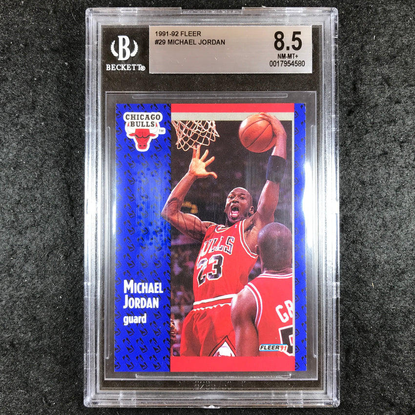 1991-92 Fleer MICHAEL JORDAN #29 BGS 8.5 (580)