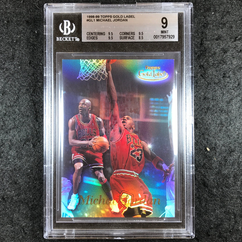 1998-99 Topps Gold Label MICHAEL JORDAN #GL1 BGS 9 (929)