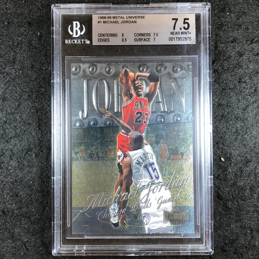 1998-99 Metal Universe MICHAEL JORDAN #1 BGS 7.5 (975)