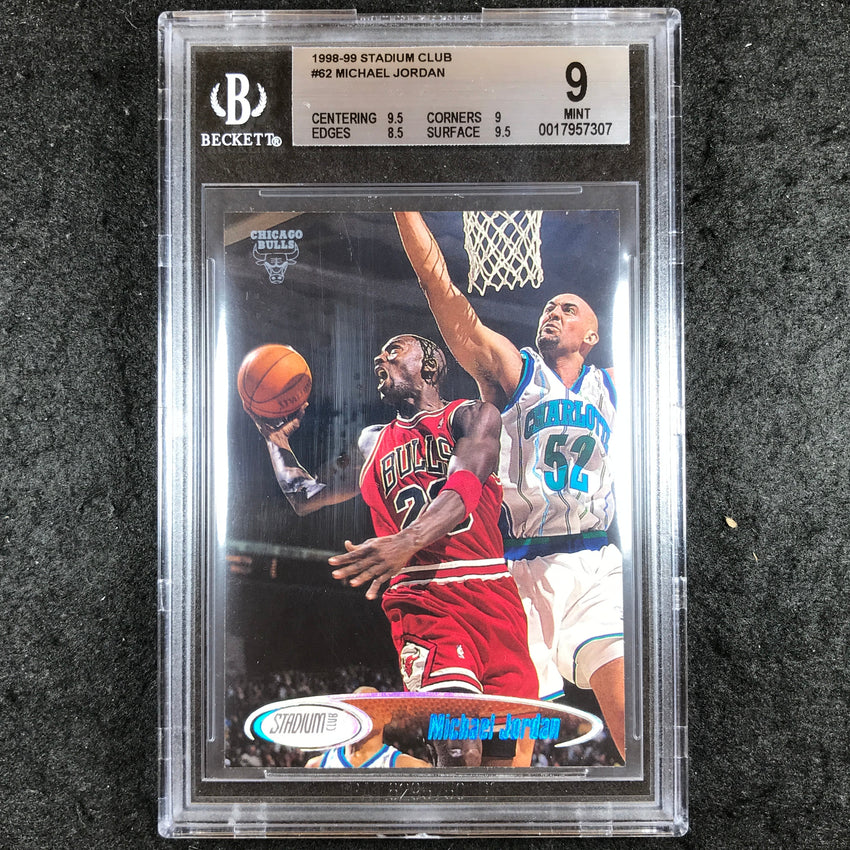 1998-99 Stadium Club MICHAEL JORDAN #62 BGS 9 (307)