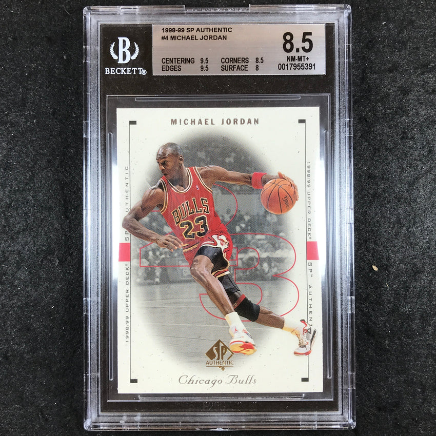 1998-99 SP Authentic MICHAEL JORDAN #4 BGS 8.5 (391)