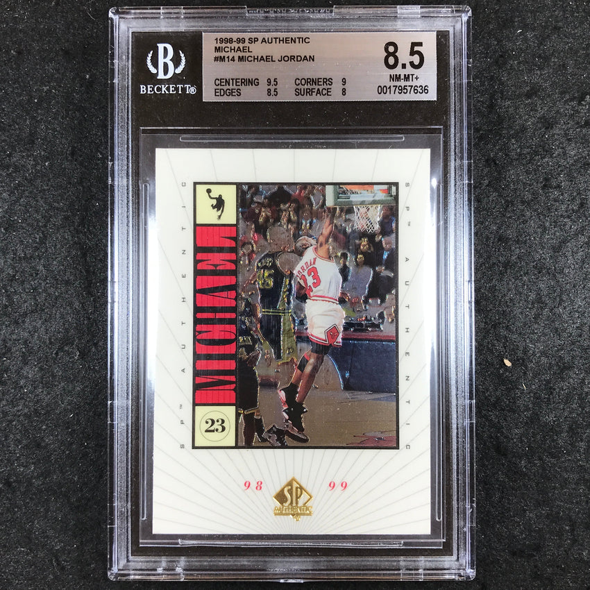 1998-99 SP Authentic MICHAEL JORDAN Michael #M14 BGS 8.5 (636)
