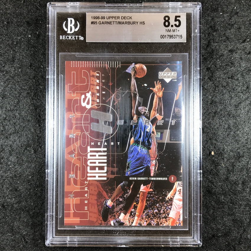 1998-99 Upper Deck GARNETT MARBURY Heart & Soul #95 BGS 8.5 (715)