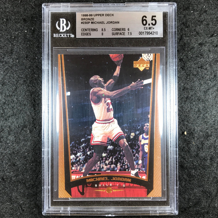 1998-99 Upper Deck MICHAEL JORDAN Bronze 91/100 #230P BGS 6.5 (210)