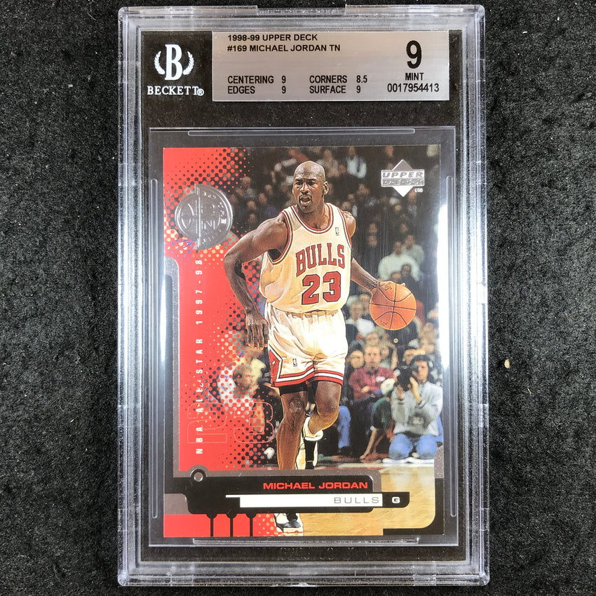 1998-99 Upper Deck MICHAEL JORDAN All-Star 1997-98 To the Net #169 BGS 9 (413)