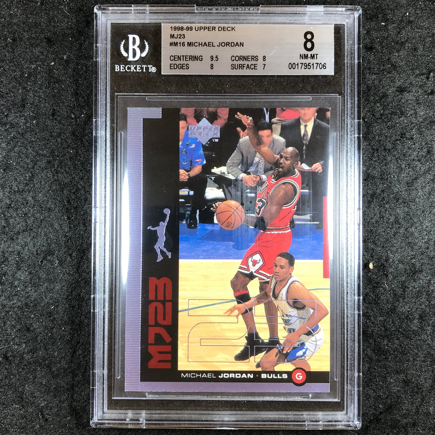 1998-99 Upper Deck MICHAEL JORDAN MJ23 #M16 BGS 8 (706)