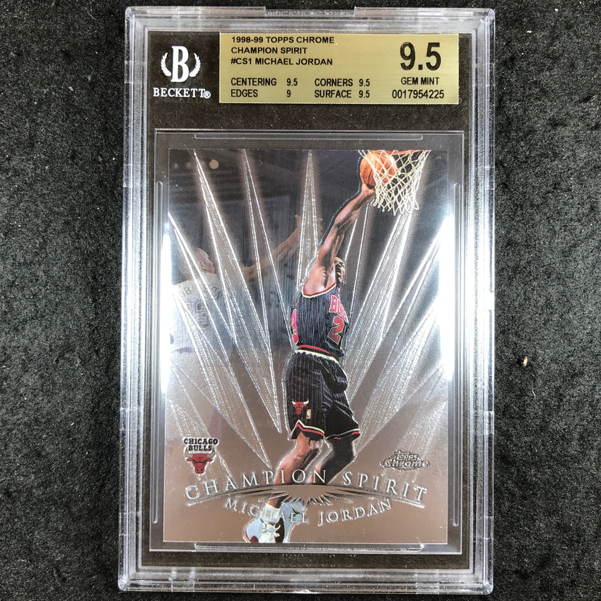 1998-99 Topps Chrome MICHAEL JORDAN Champion Spirit #CS1 BGS 9.5 (225)