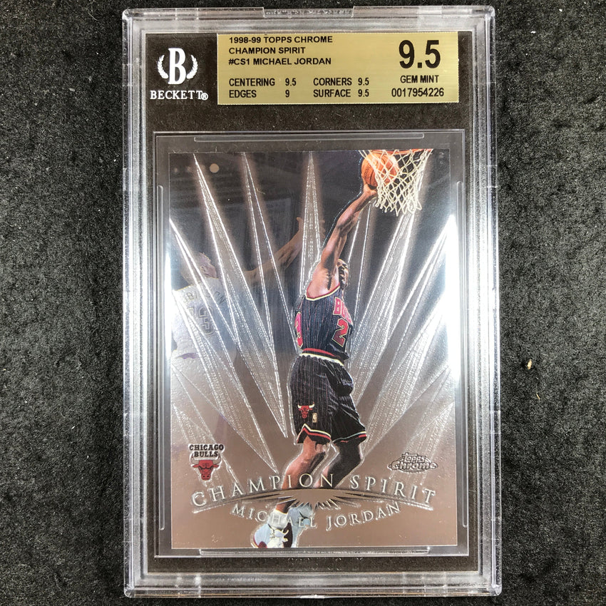 1998-99 Topps Chrome MICHAEL JORDAN Champion Spirit #CS1 BGS 9.5 (226)