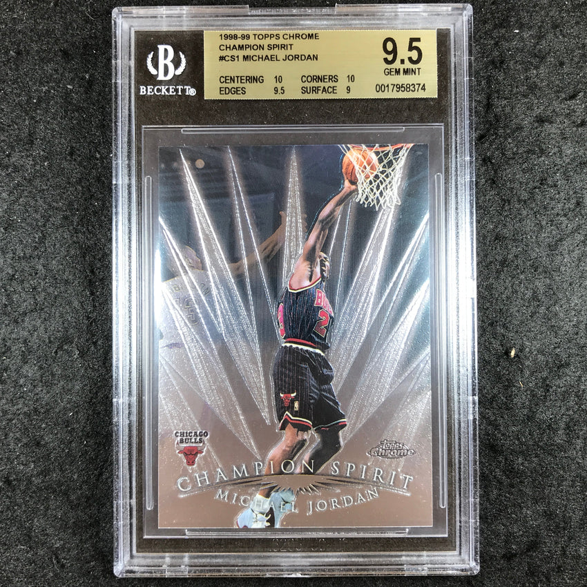 1998-99 Topps Chrome MICHAEL JORDAN Champion Spirit #CS1 BGS 9.5 (374)