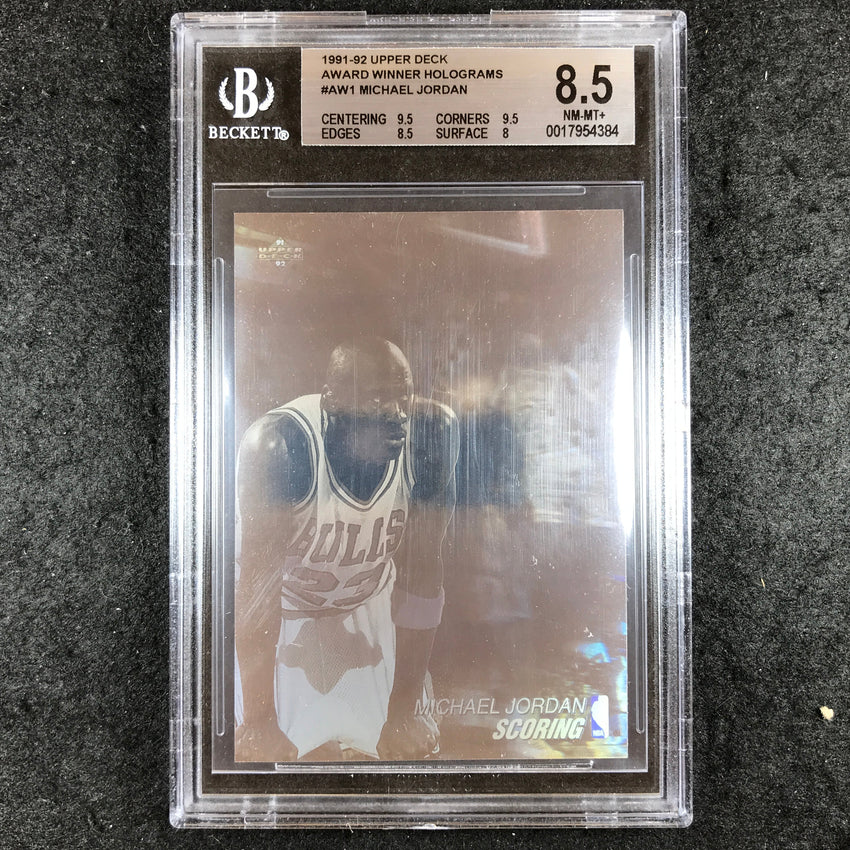 1991-92 Upper Deck MICHAEL JORDAN Scoring Award Holograms #AW1 BGS 8.5 (384)