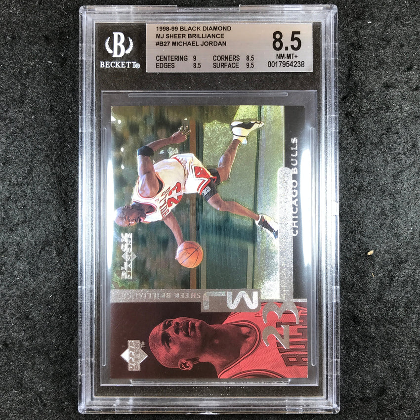 1998-99 Black Diamond MICHAEL JORDAN Sheer Brilliance 23/230 #B27 BGS 8.5 (238)