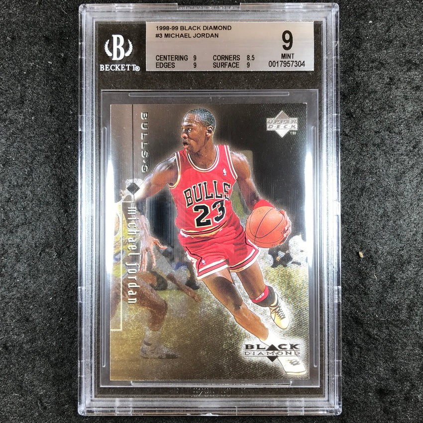 1998-99 Black Diamond MICHAEL JORDAN #3 BGS 9 (304)