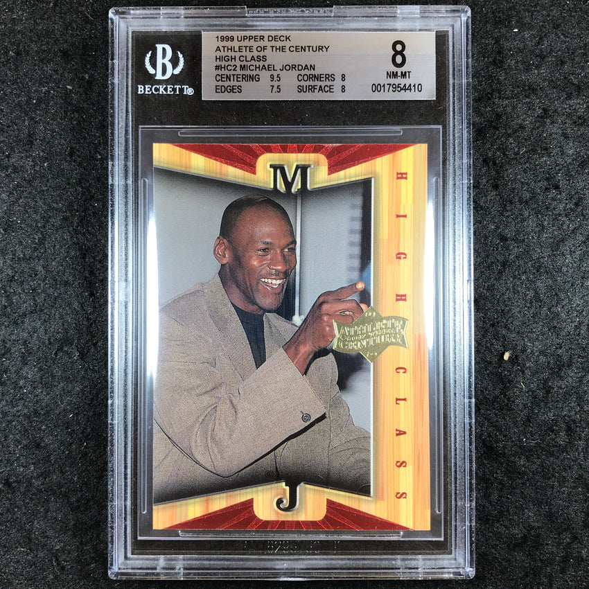1999 Upper Deck MICHAEL JORDAN High Class #HC2 BGS 8 (410)