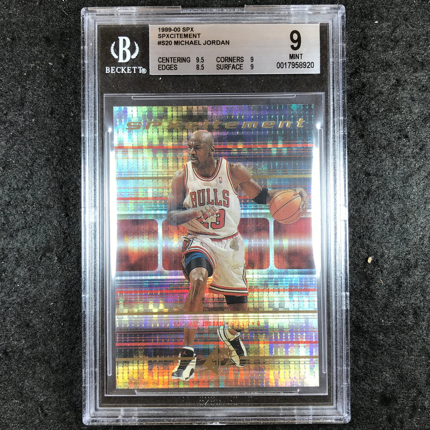 1999-00 SPx MICHAEL JORDAN SPXcitement #S20 BGS 9 (920)