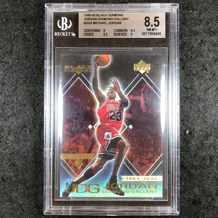 1999-00 Black Diamond MICHAEL JORDAN Jordan Diamond Gallery #DG4 BGS 8.5 (645)