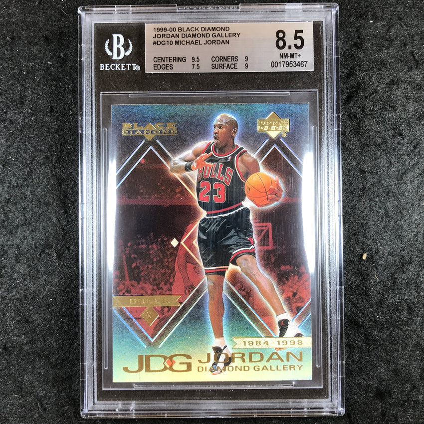 1999-00 Black Diamond MICHAEL JORDAN Jordan Diamond Gallery #DG10 BGS 8.5 (467)