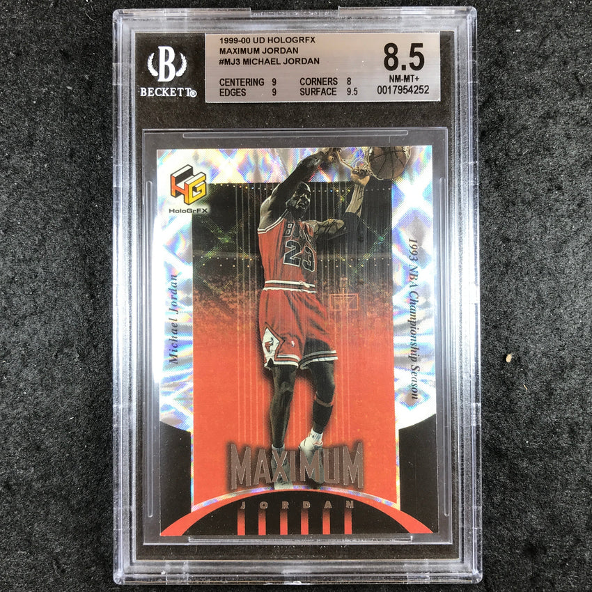 1999-00 UD Hologrfx MICHAEL JORDAN Maximum Jordan #MJ3 BGS 8.5 (252)