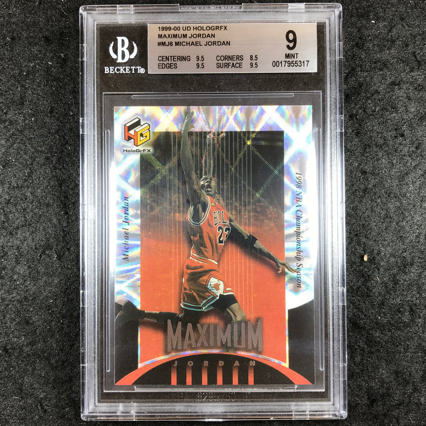 1999-00 UD Hologrfx MICHAEL JORDAN Maximum Jordan #MJ6 BGS 9 (317)
