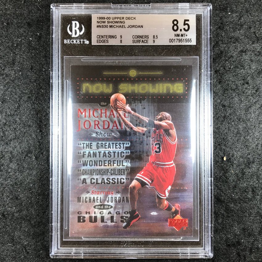 1999-00 Upper Deck MICHAEL JORDAN Now Showing #NS30 BGS 8.5 (555)