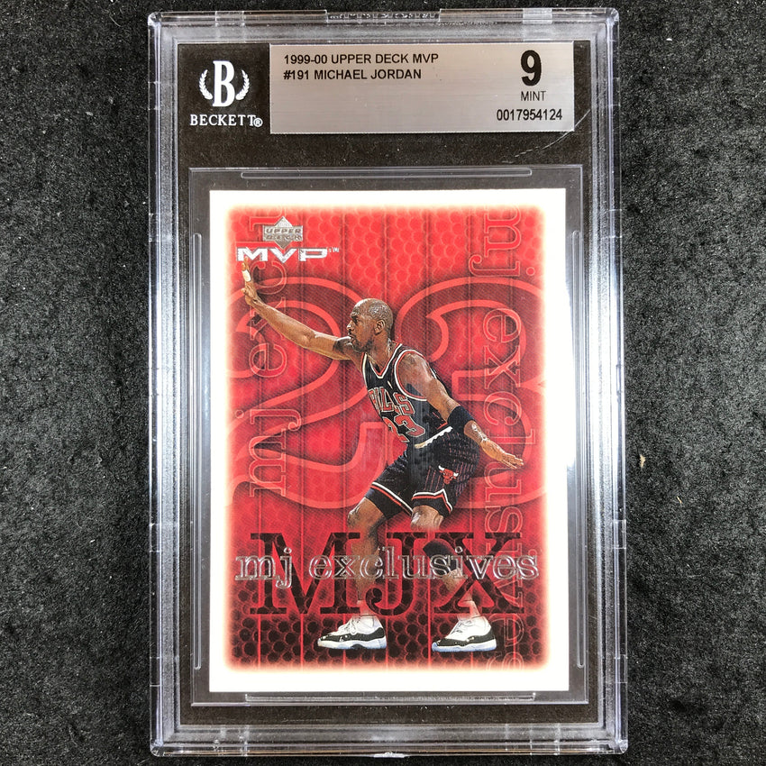 1999-00 Upper Deck MVP MICHAEL JORDAN MJ Exclusives #191 BGS 9 (124)