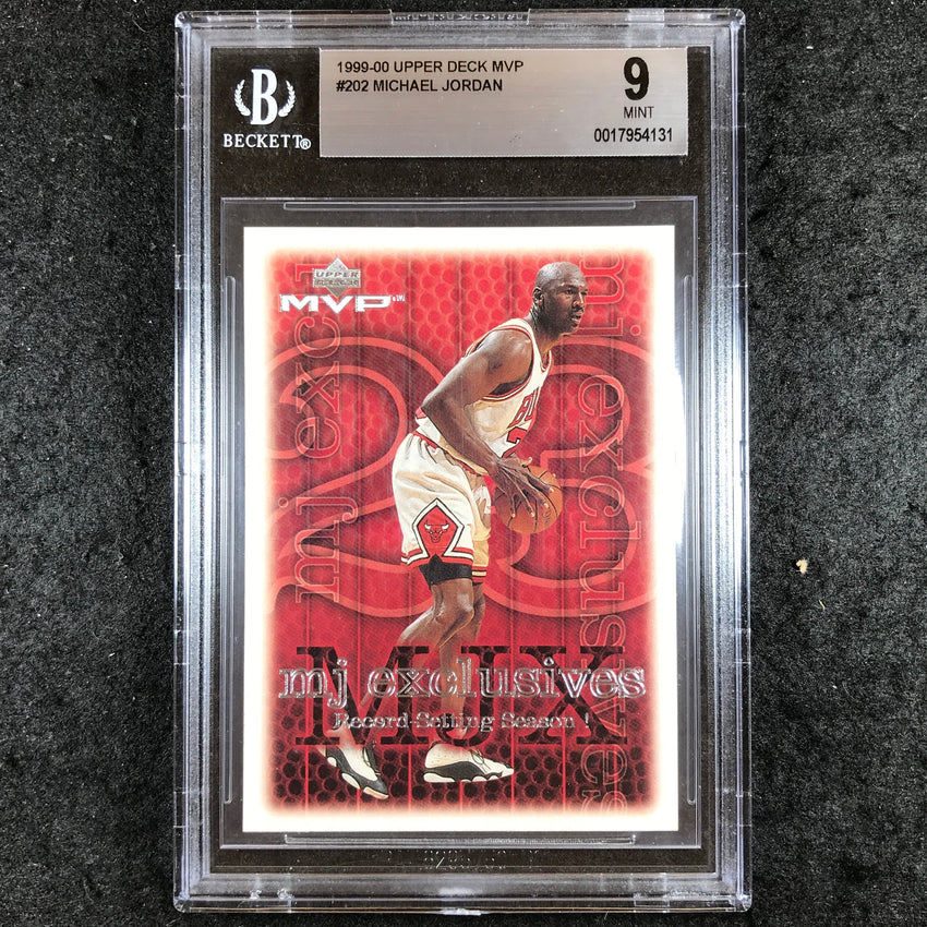 1999-00 Upper Deck MVP MICHAEL JORDAN MJ Exclusives #202 BGS 9 (131)