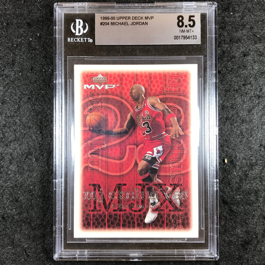 1999-00 Upper Deck MVP MICHAEL JORDAN MJ Exclusives #204 BGS 8.5 (133)