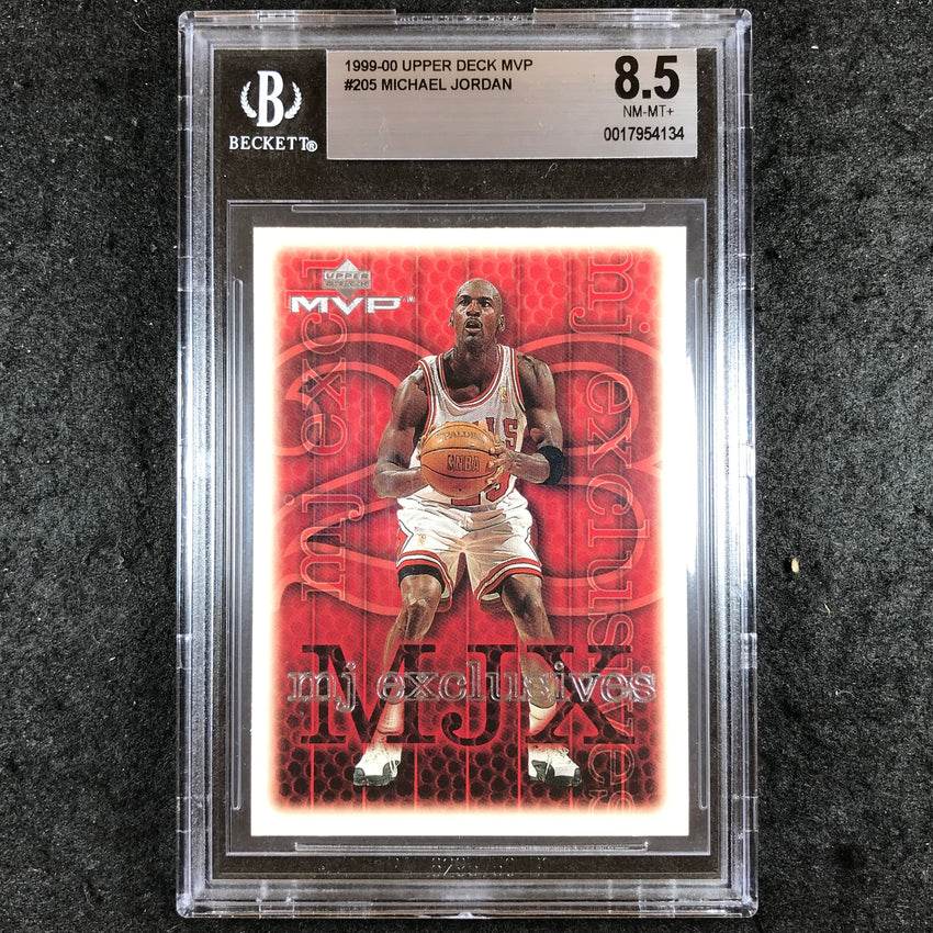 1999-00 Upper Deck MVP MICHAEL JORDAN MJ Exclusives #205 BGS 8.5 (134)