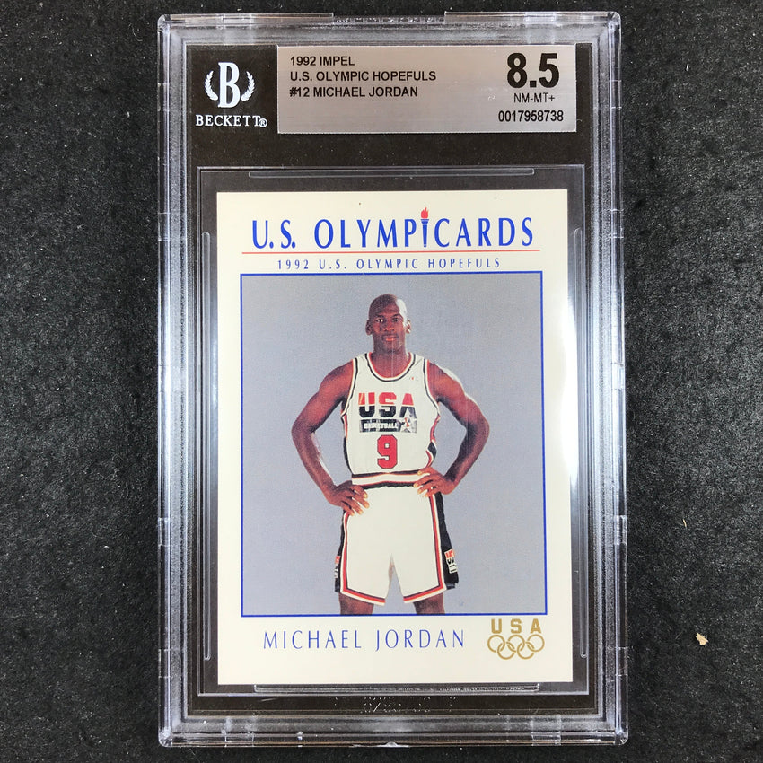 1992 Impel MICHAEL JORDAN U.S. Olympicards Olympic Hopefuls #12 BGS 8.5 (738)