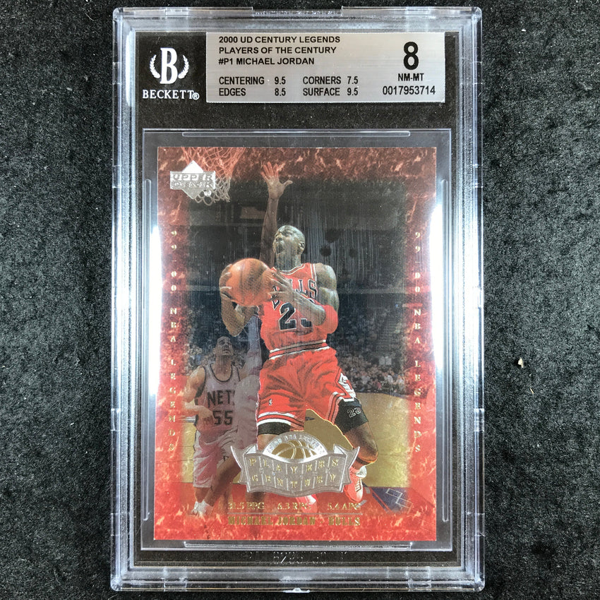 2000 UD Century Legends MICHAEL JORDAN Players of the Century #P1 BGS 8 (714)