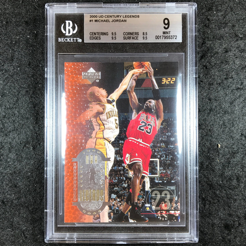 2000 UD Century Legends MICHAEL JORDAN NBA Legends #1 BGS 9 (372)